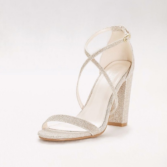 gold bridesmaid shoes